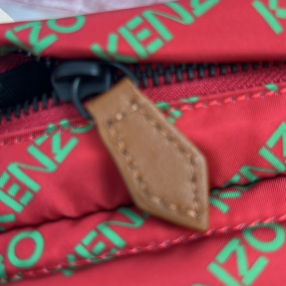 KENZO Logo Print Crossbody Red - Picture 12 of 16